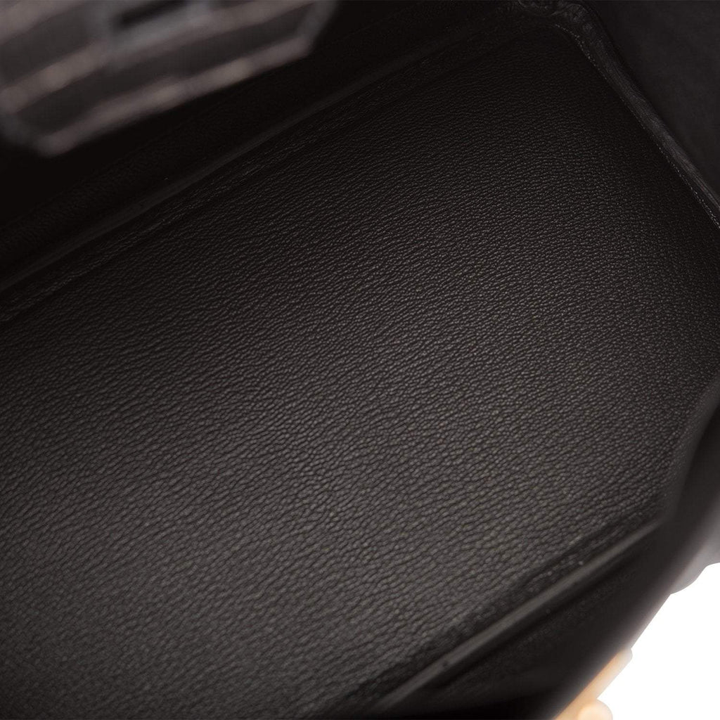 Hermes Black Matte Alligator Birkin 25cm Gold Hardware