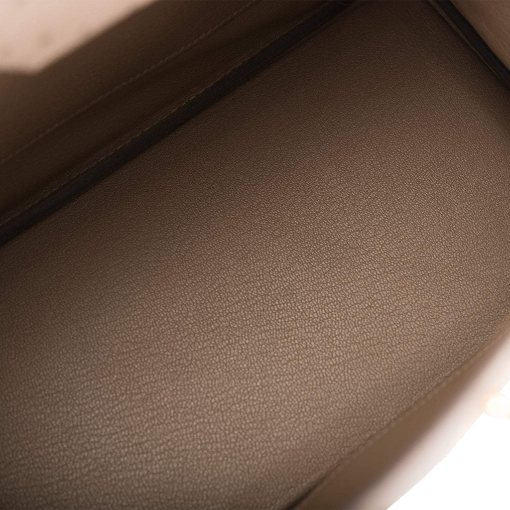 Hermes Gris Asphalte Ostrich Birkin 30cm Gold Hardware