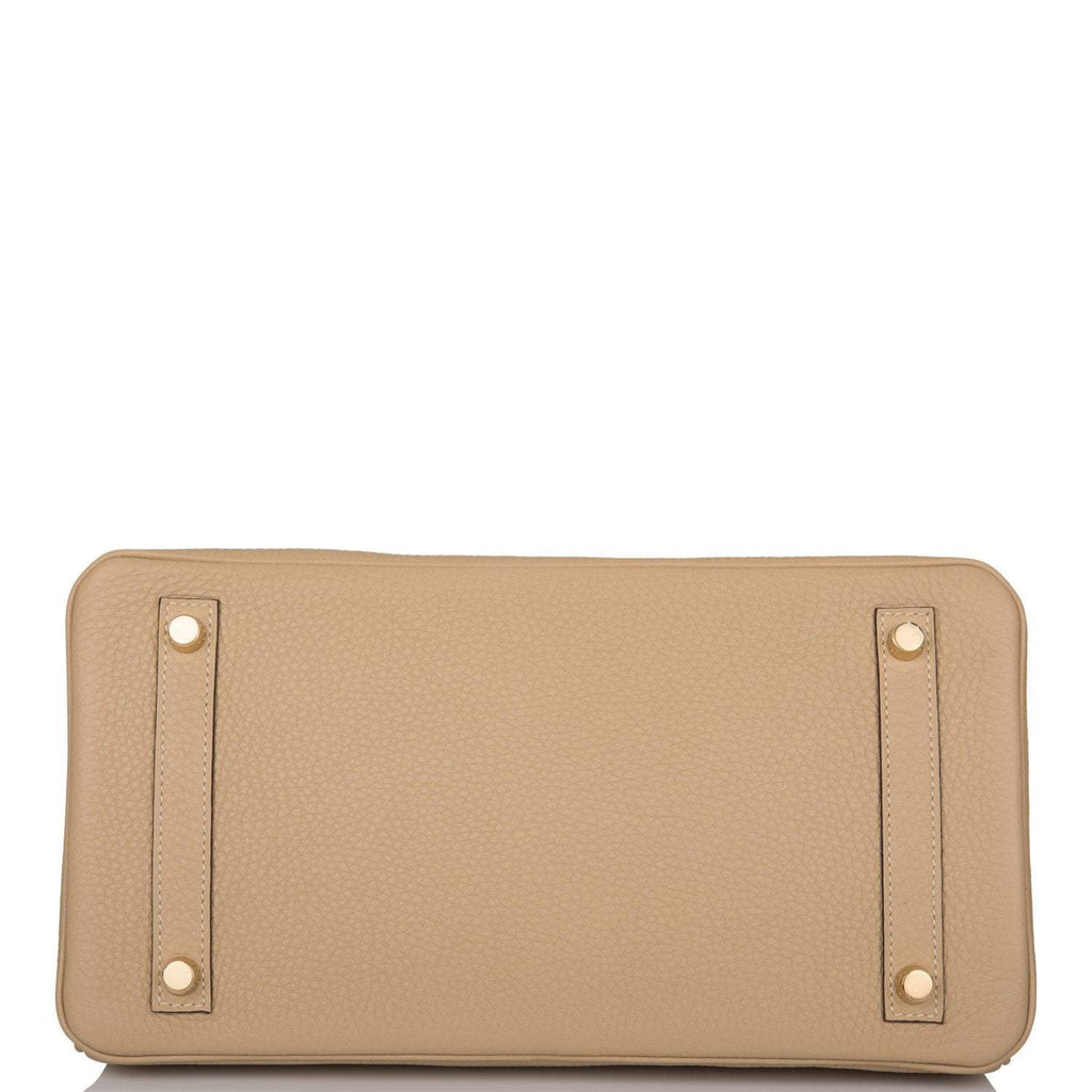 Hermes Trench Clemence Birkin 30cm Gold Hardware