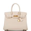 Hermes Craie Epsom Birkin 30cm Gold Hardware