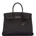 Hermes Birkin 35 Black Togo Palladium Hardware