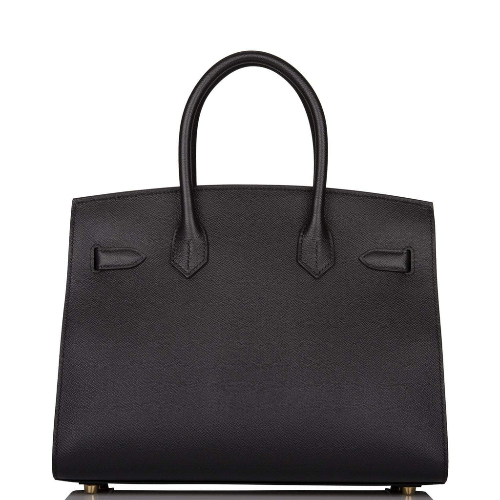 Hermes Birkin Sellier 30 Black Epsom Gold Hardware