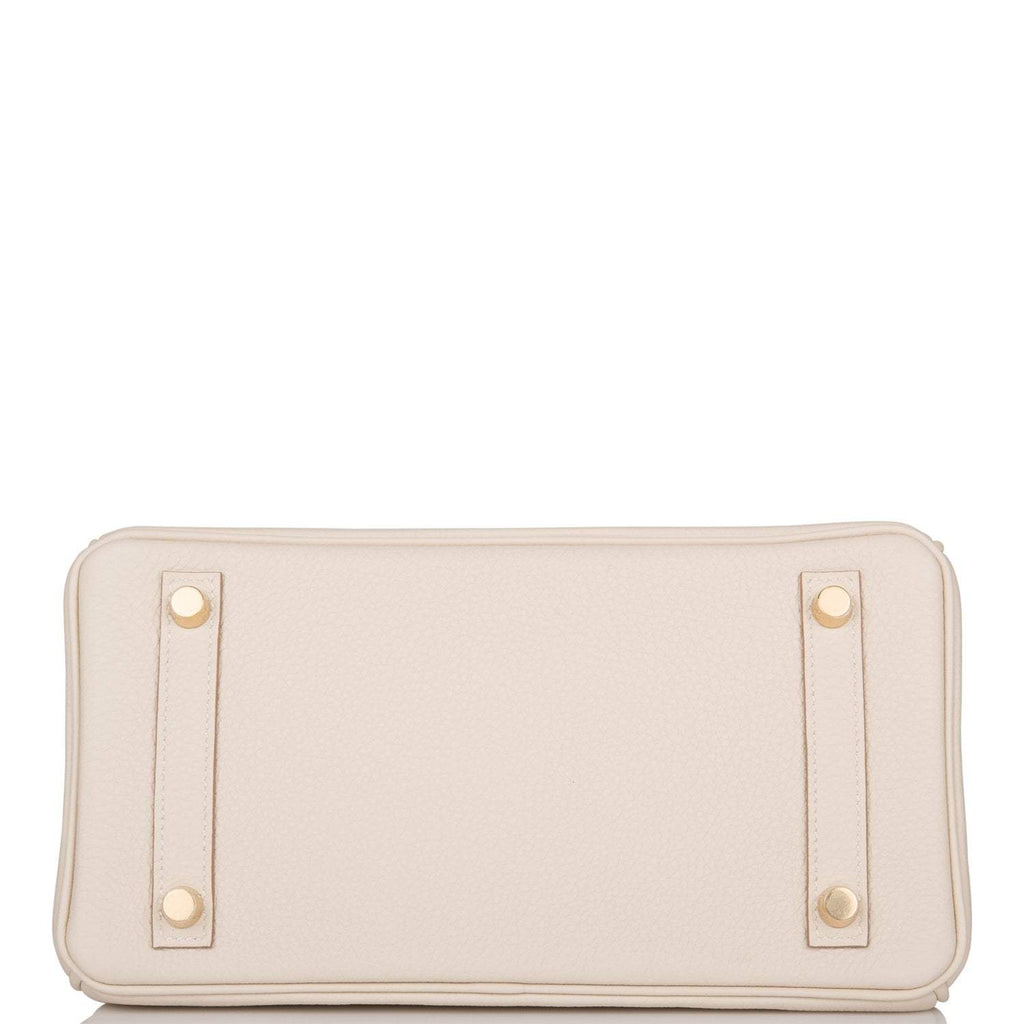 Hermes Birkin 25 Craie Togo Gold Hardware