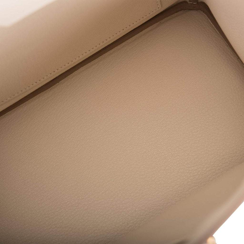 Hermes Birkin 25 Craie Togo Gold Hardware