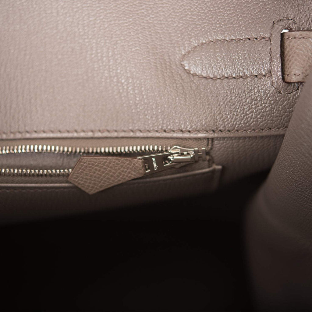 Hermes Birkin 35cm Etain Epsom Palladium Hardware