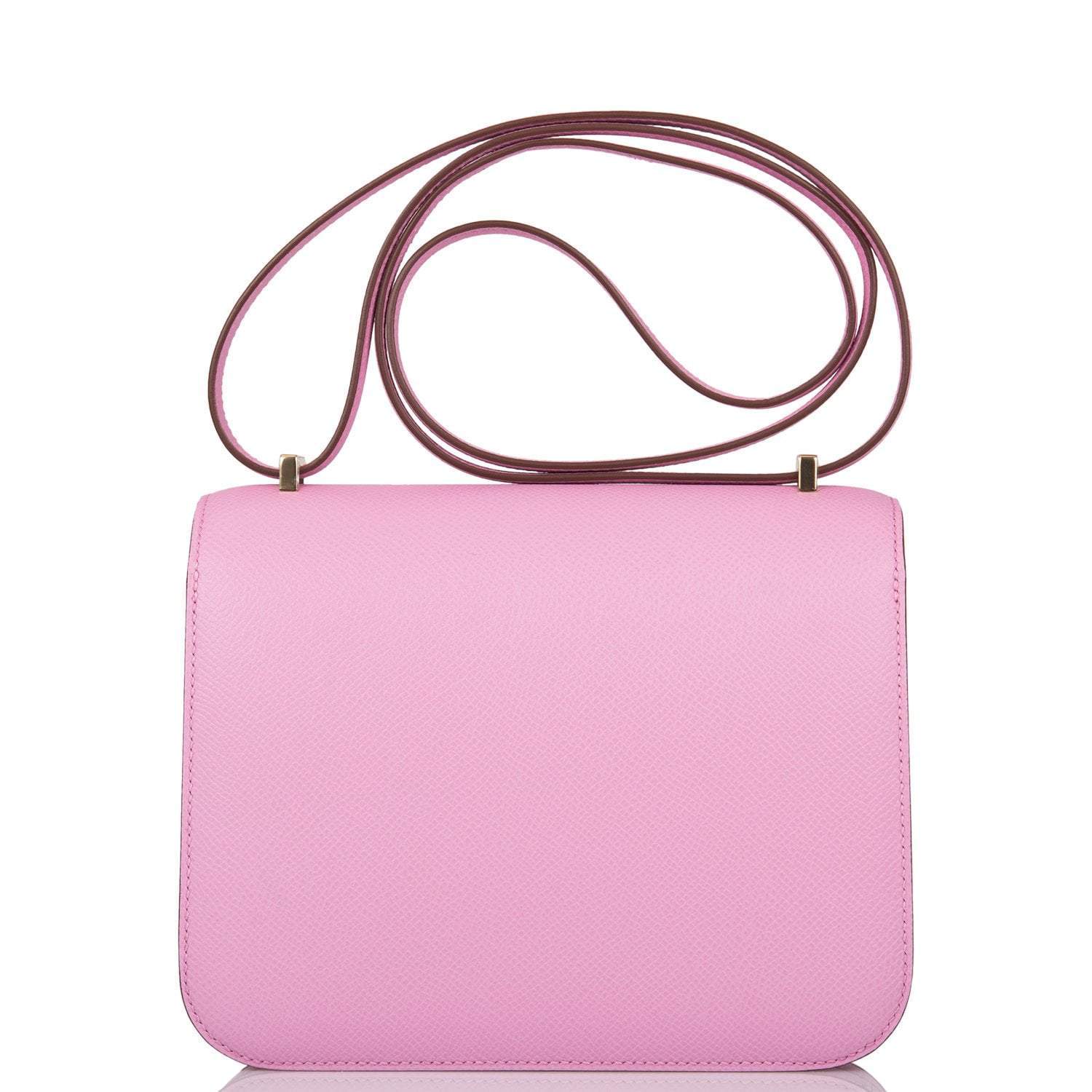 Hermes Mauve Sylvestre Epsom Mini Constance 18cm Permabrass Hardware