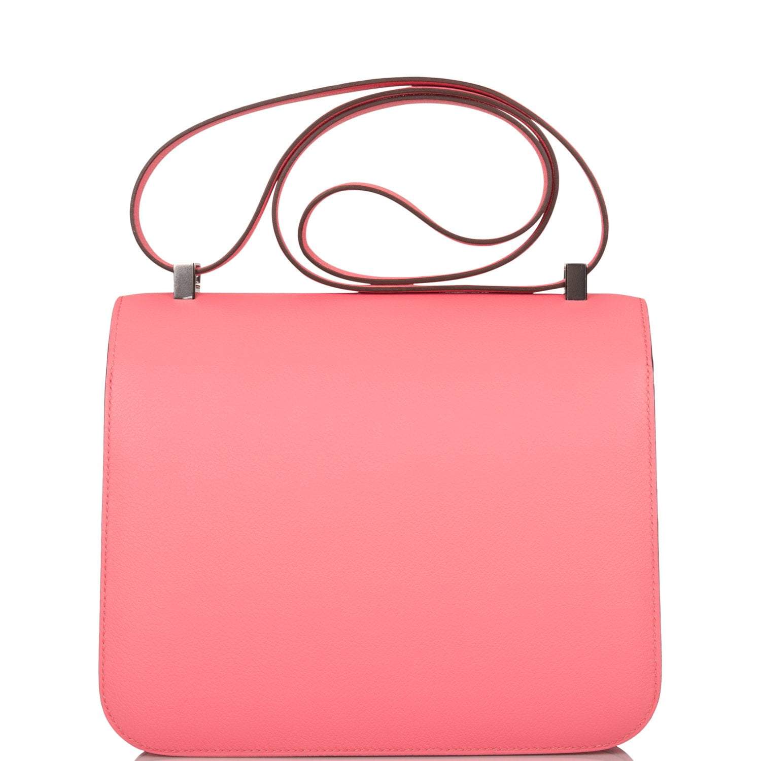 Hermes Rose D'Ete Verso Evercolor Constance 24cm Palladium Hardware