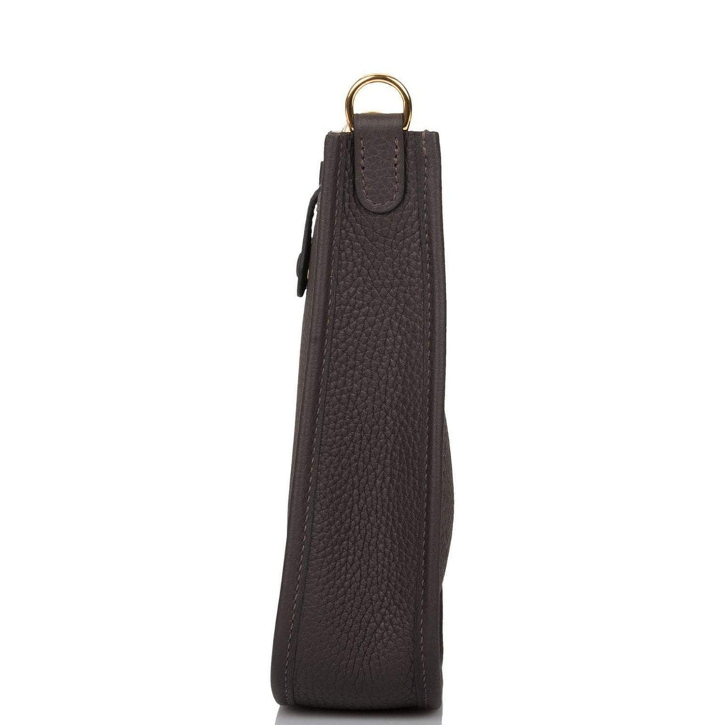 Hermes Ebene Clemence Evelyne TPM Bag Gold Hardware