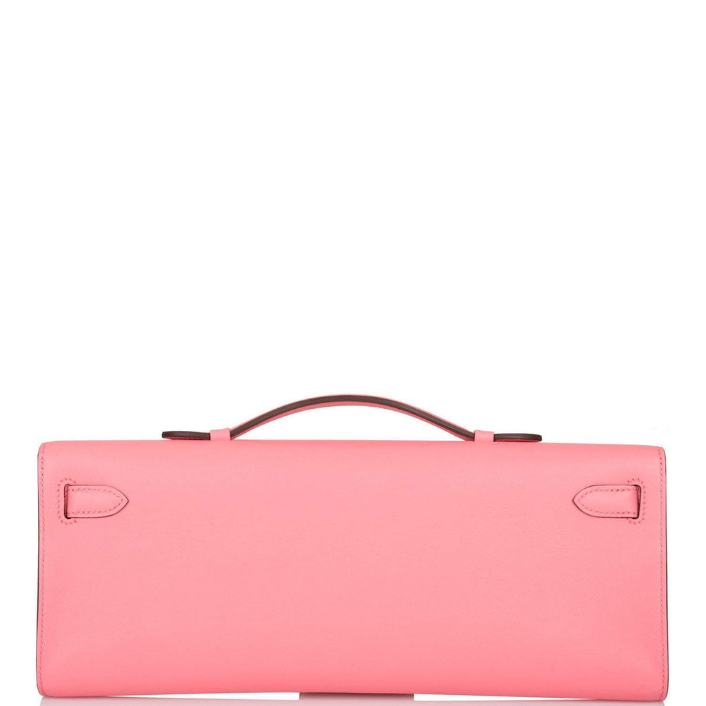 Hermes Rose D'ete Swift Kelly Cut Palladium Hardware