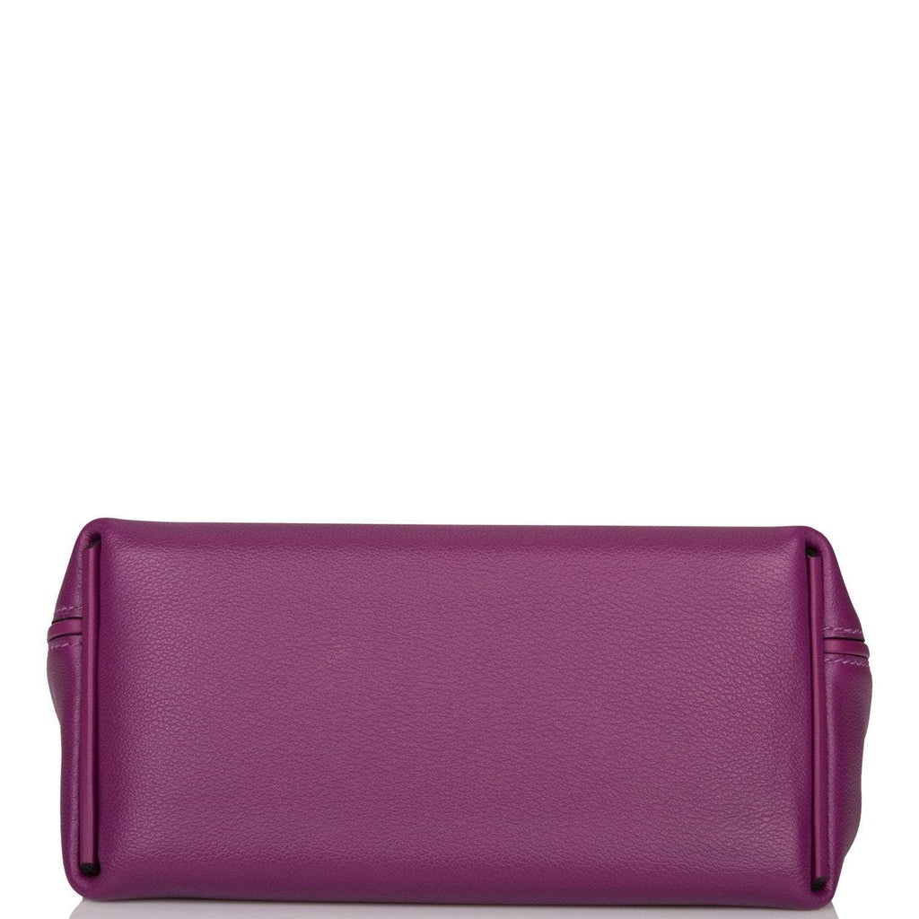 Hermes Anemone Evercolor and Swift Mini 24/24 Bag Palladium Hardware