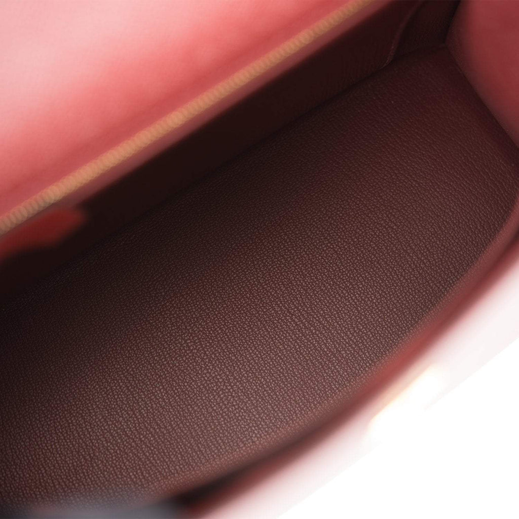 Hermes Kelly Sellier 25cm Rouge H Epsom Gold Hardware