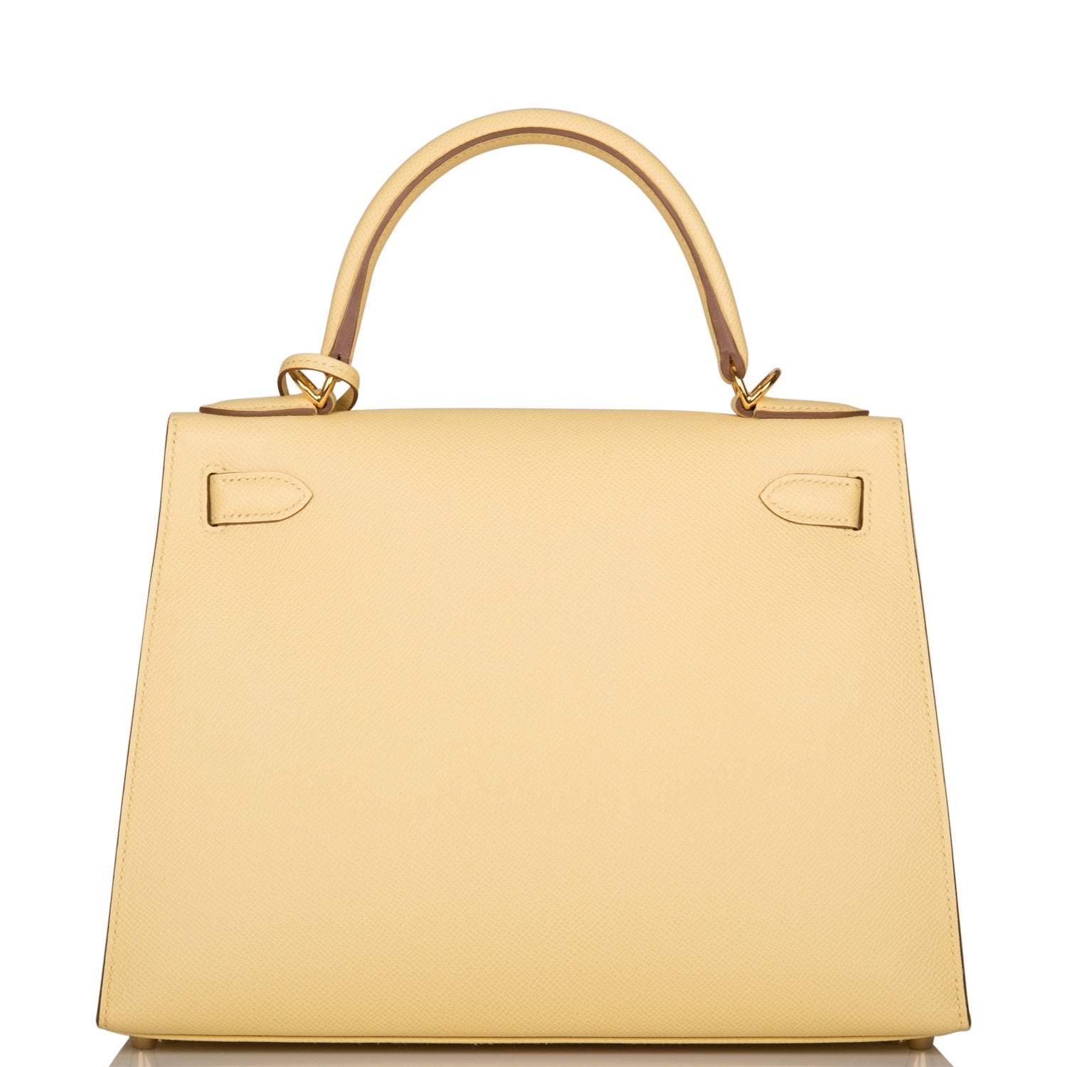 Hermes Jaune Poussin Epsom Sellier Kelly 28cm Gold Hardware