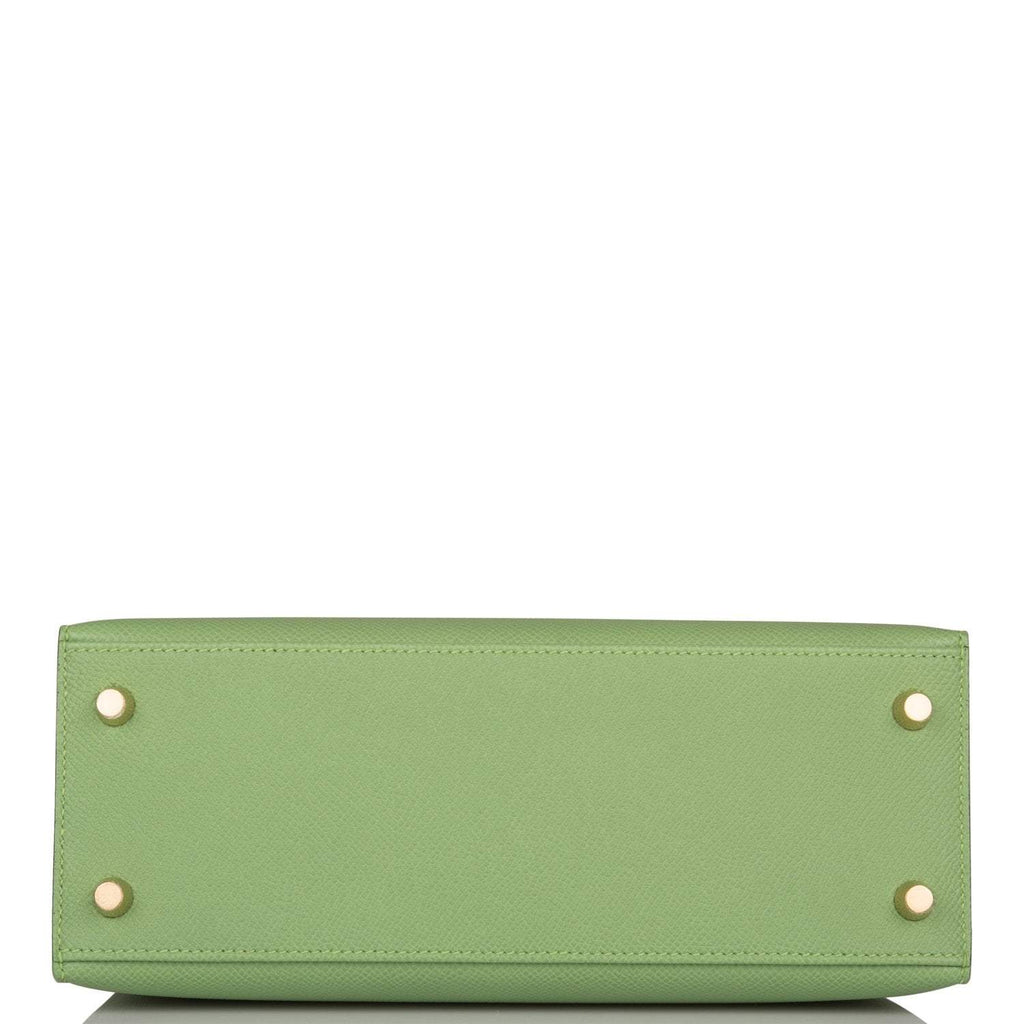 Hermes Vert Criquet Epsom Sellier Kelly 25cm Gold Hardware