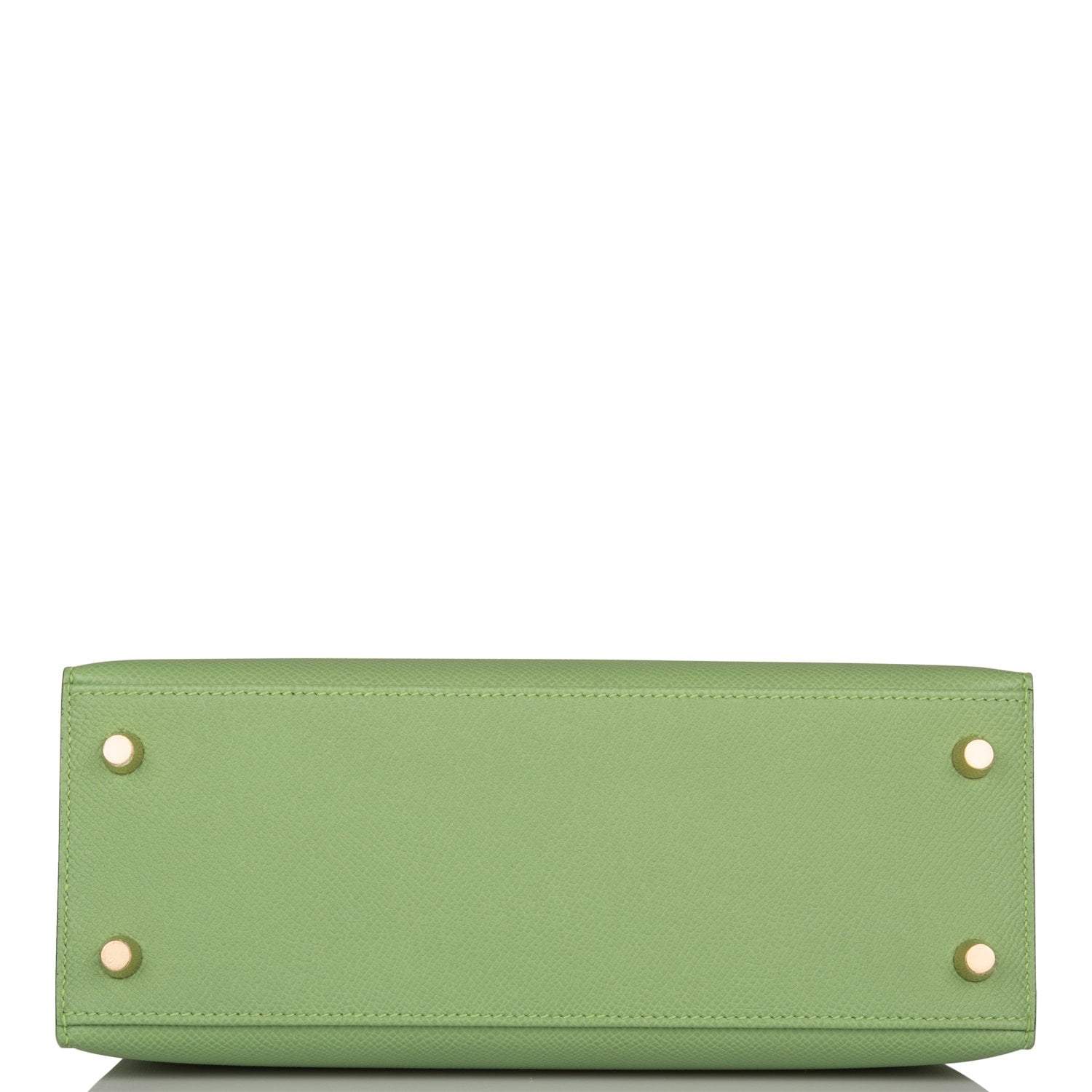 Hermes Vert Criquet Epsom Sellier Kelly 25cm Gold Hardware