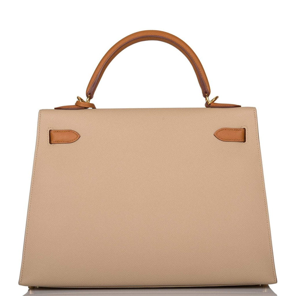 Hermes Kelly Sellier 32cm Gold and Trench Epsom Gold Hardware