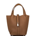 Hermes Picotin Lock 18 Alezan and Biscuit Clemence Palladium Hardware