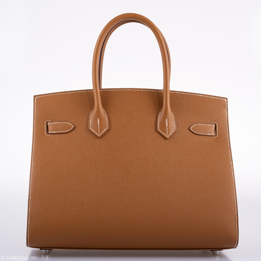 Hermes Birkin 30 Sellier Gold Madame Grain leather Palladium Hardware - 2020, Y
