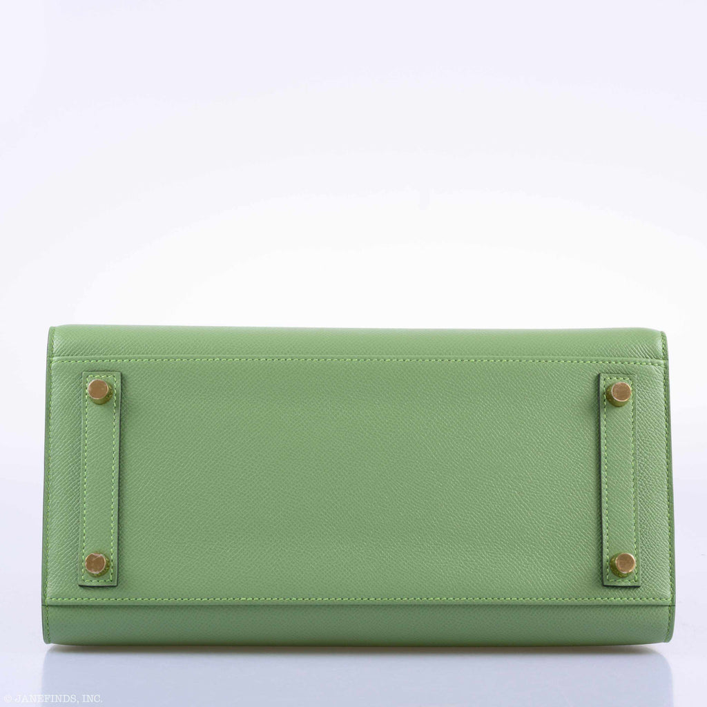 Hermes Birkin 30 Sellier Vert Criquet Madame Grain Gold Hardware - 2020, Y