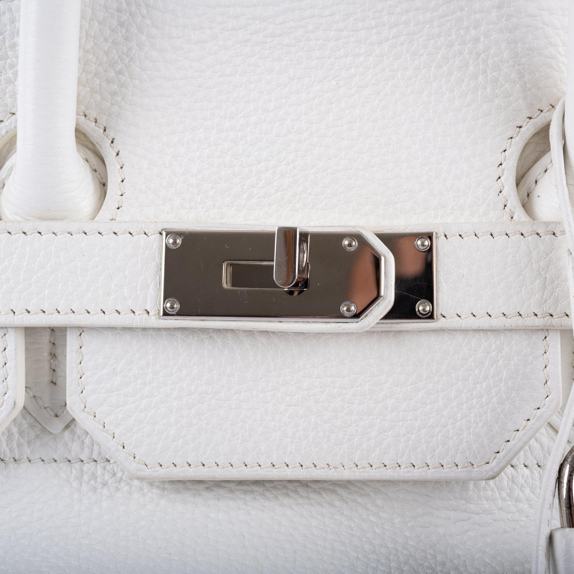Hermes Birkin 40 HAC White Togo Palladium Hardware