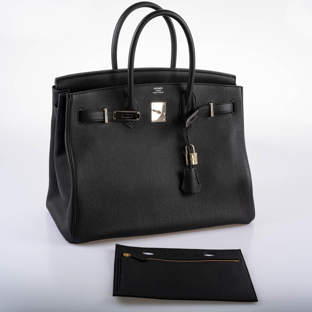 Hermes Birkin Pochette Backpocket Black Swift With Palladium Hardware - 2021, Z