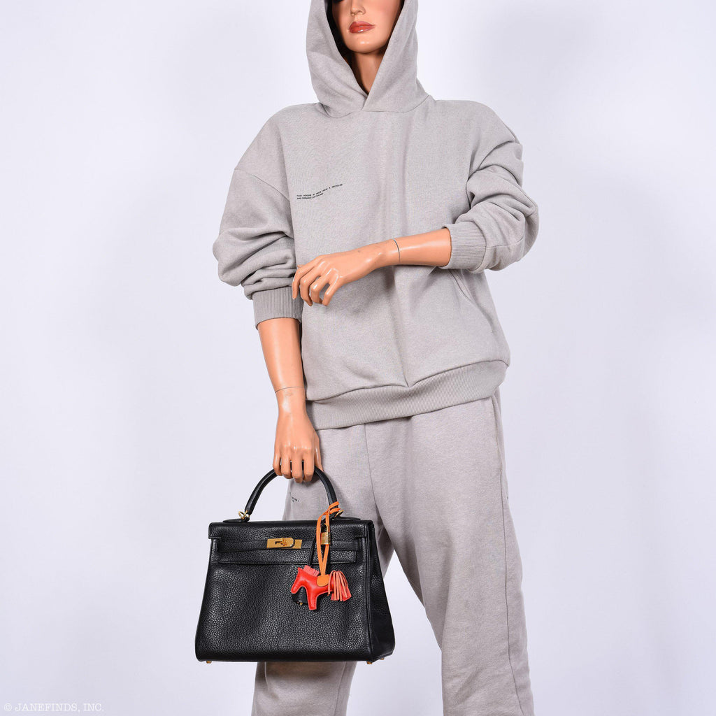 Hermes Kelly 32 Black Togo Gold Hardware - 2015, T