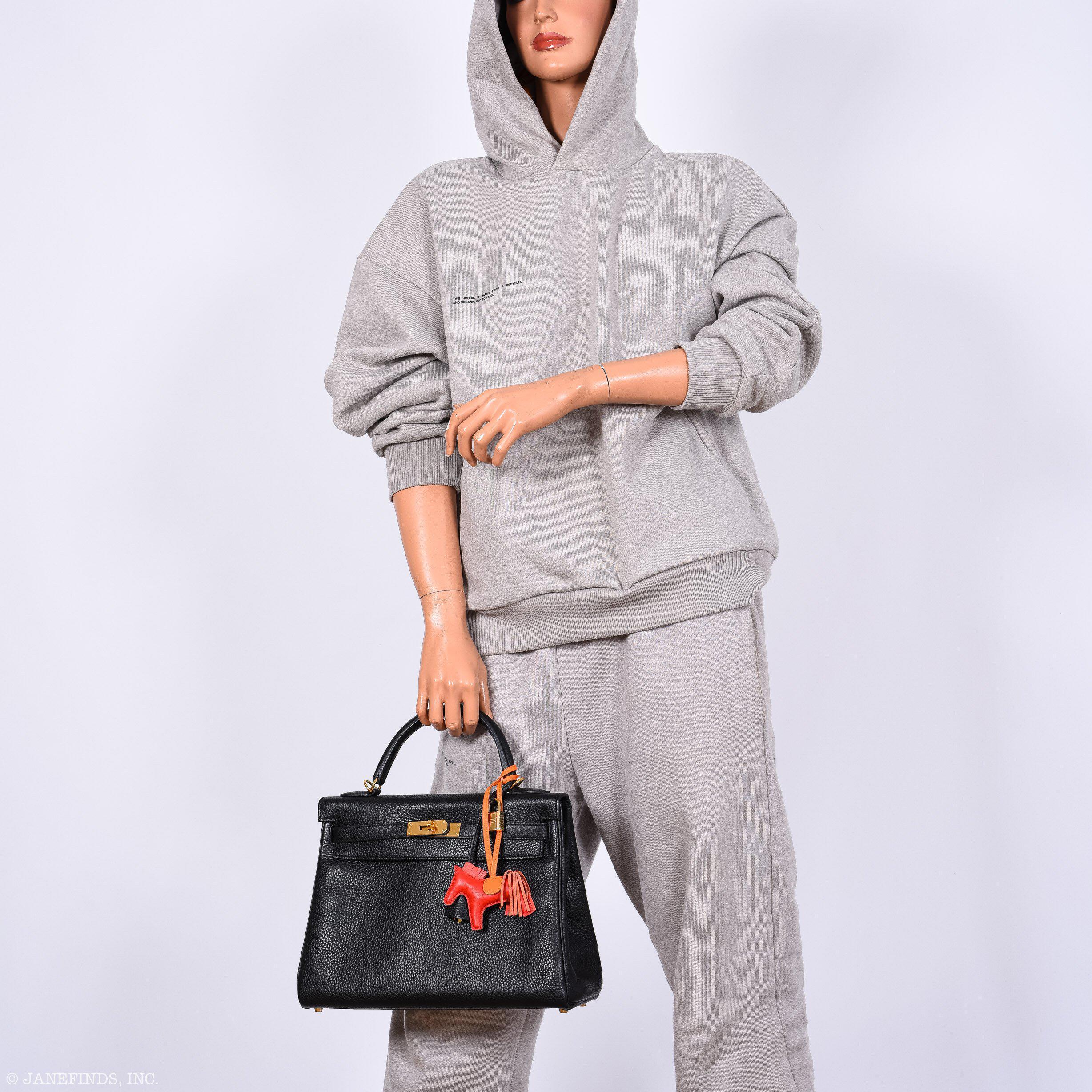 Hermes Kelly 32 Black Togo Gold Hardware - 2015, T