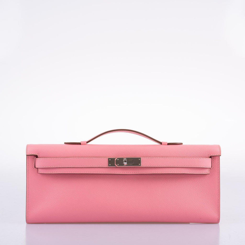 Hermes Kelly Cut Rose Confetti Epsom leather Palladium Hardware - 2015, T