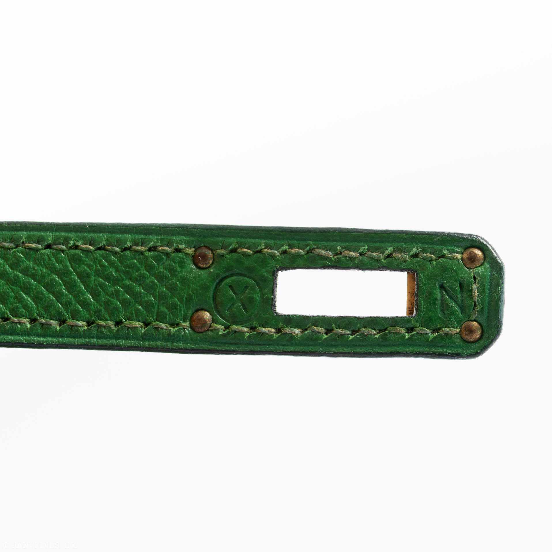 Hermes Kelly Mini 20 Sellier Vert Clair Epsom Gold Hardware