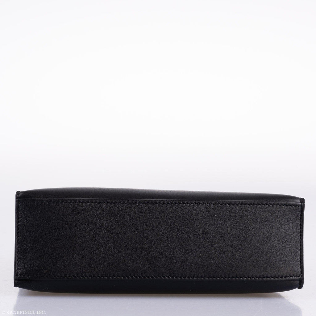 Hermes Kelly Mini Pochette Black Swift leather Gold Hardware - 2020, Y