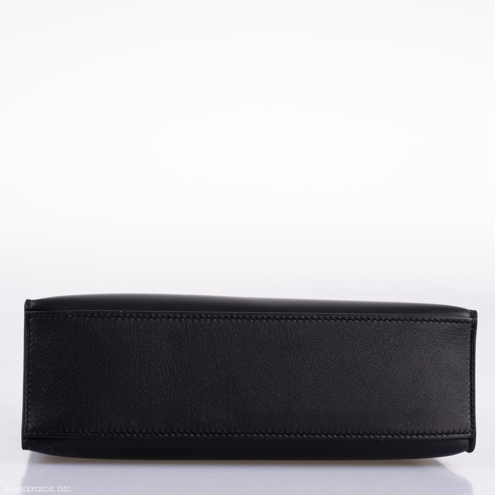 Hermes Kelly Mini Pochette Black Swift leather Gold Hardware - 2020, Y