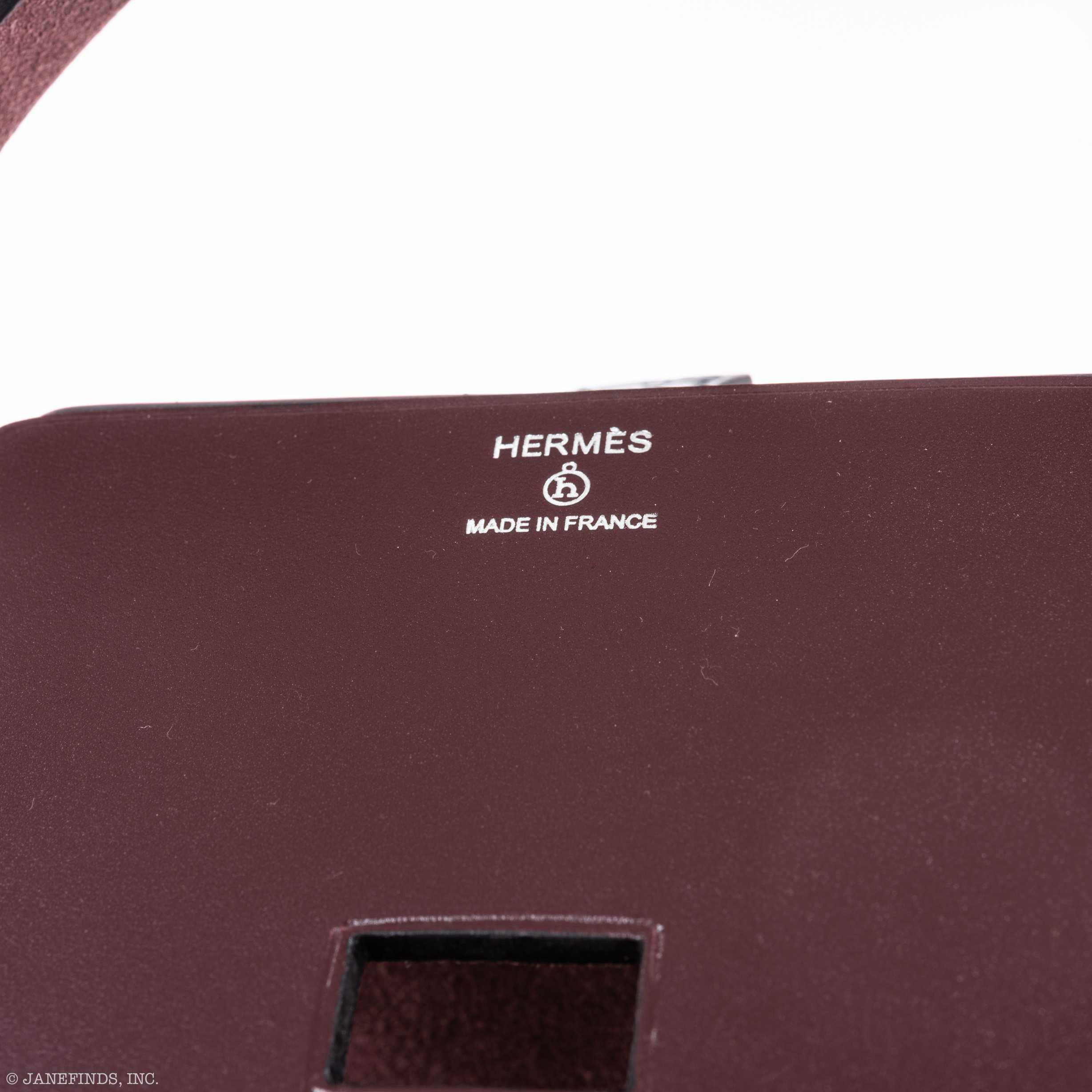 Hermes Minaudière Robot petit h Bag Blue Electric & Black Porosus Crocodile Golden Brass Hardware * Very Special