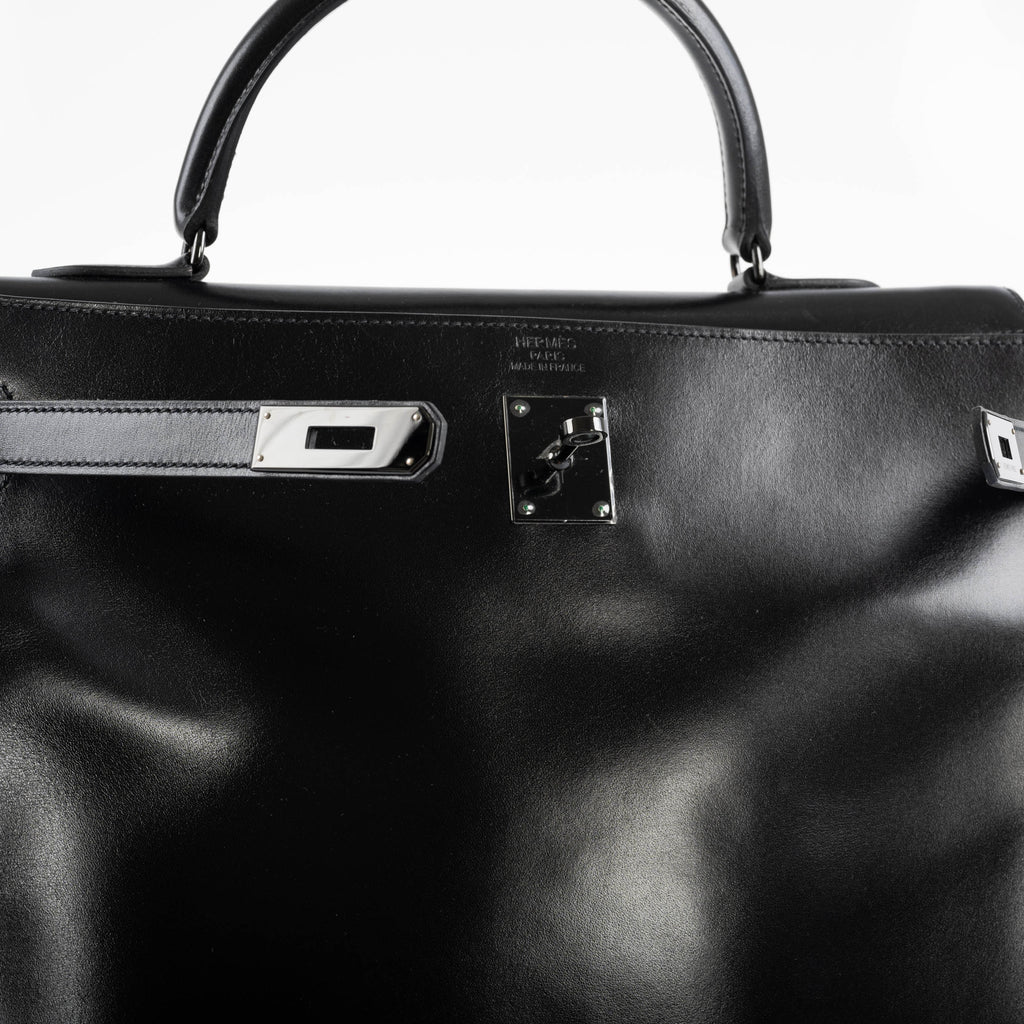 Hermes So Black Kelly 35 Retourne Black Box Leather PVD Hardware - 2011, O Square