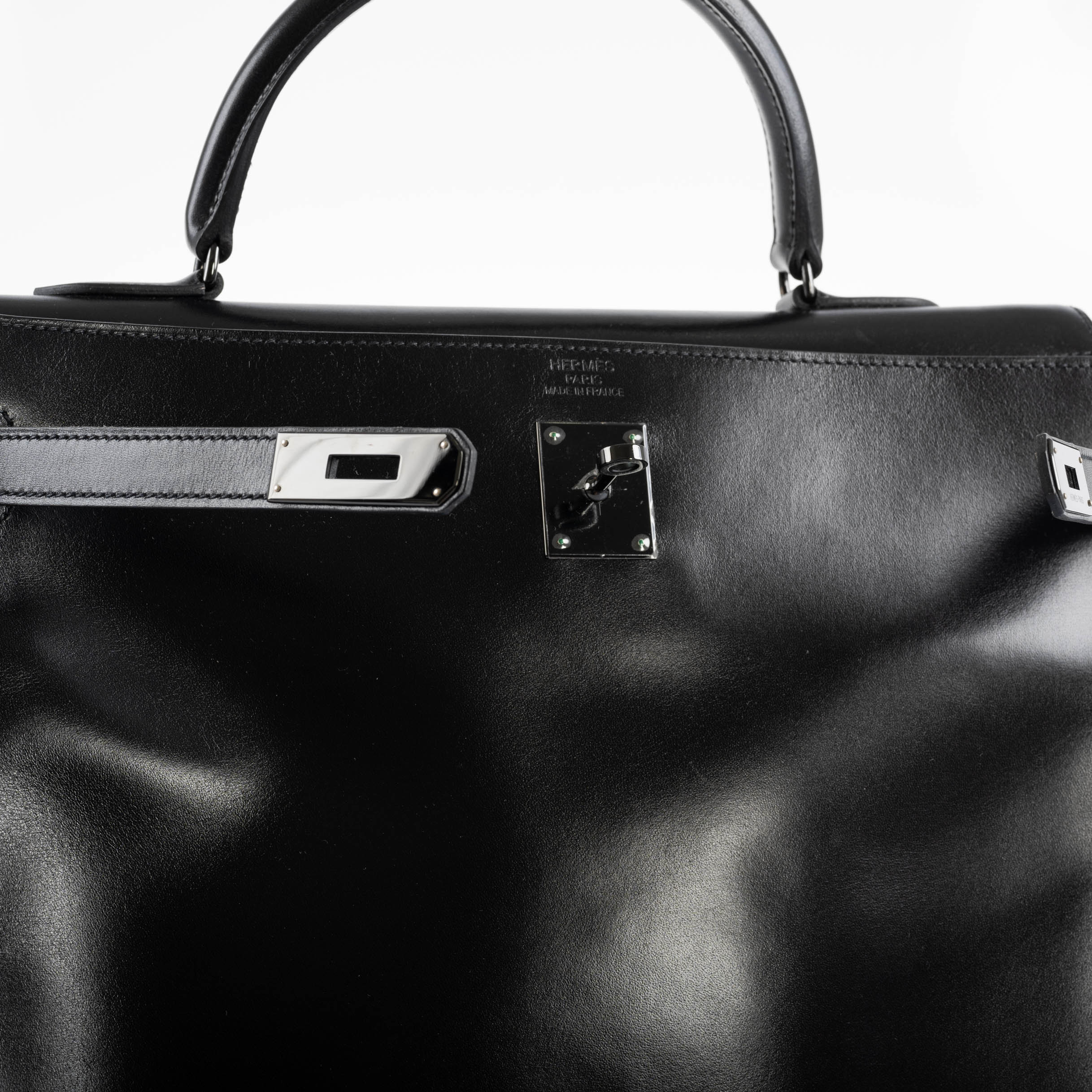 Hermes So Black Kelly 35 Retourne Black Box Leather PVD Hardware - 2011, O Square