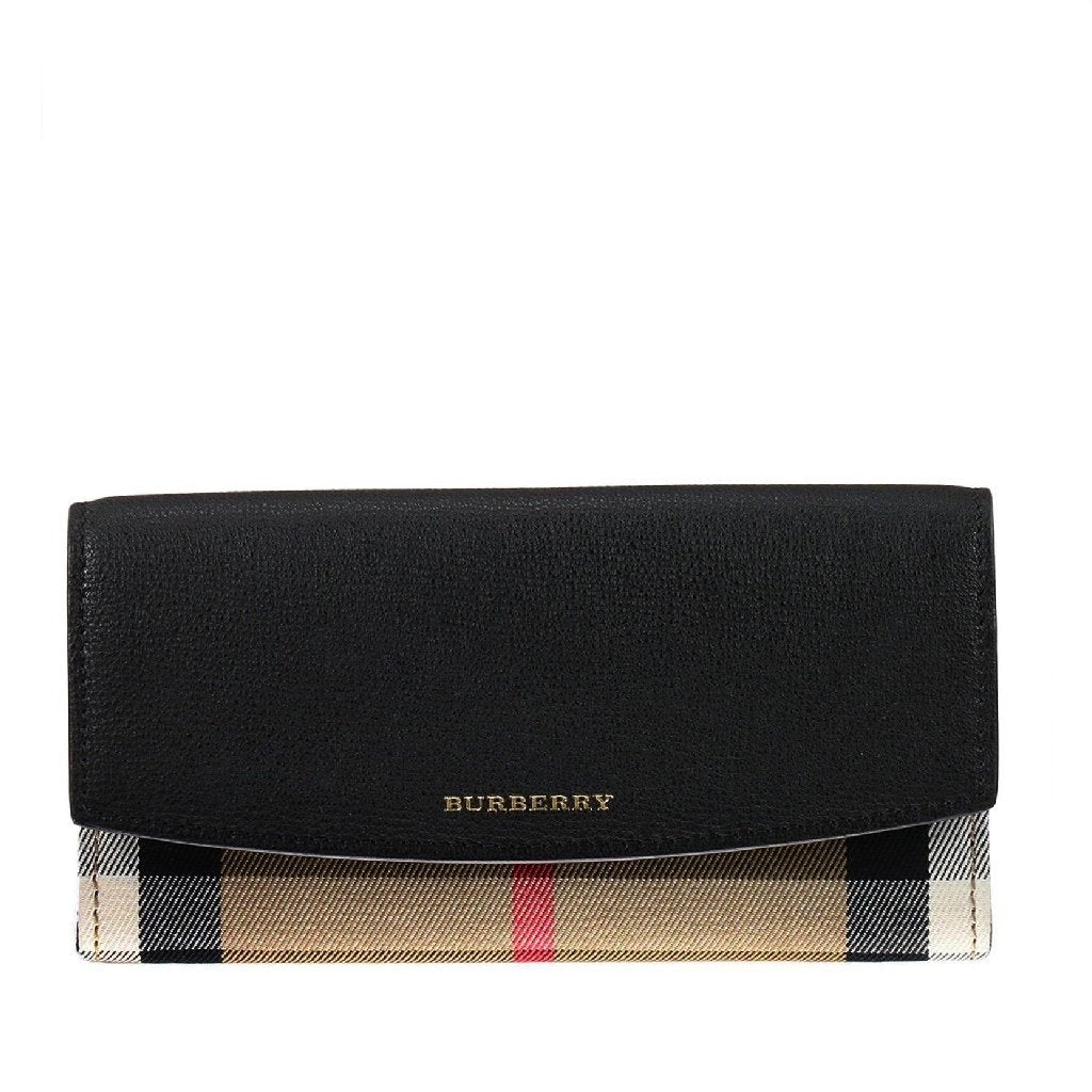 Porter House Check Wallet Black