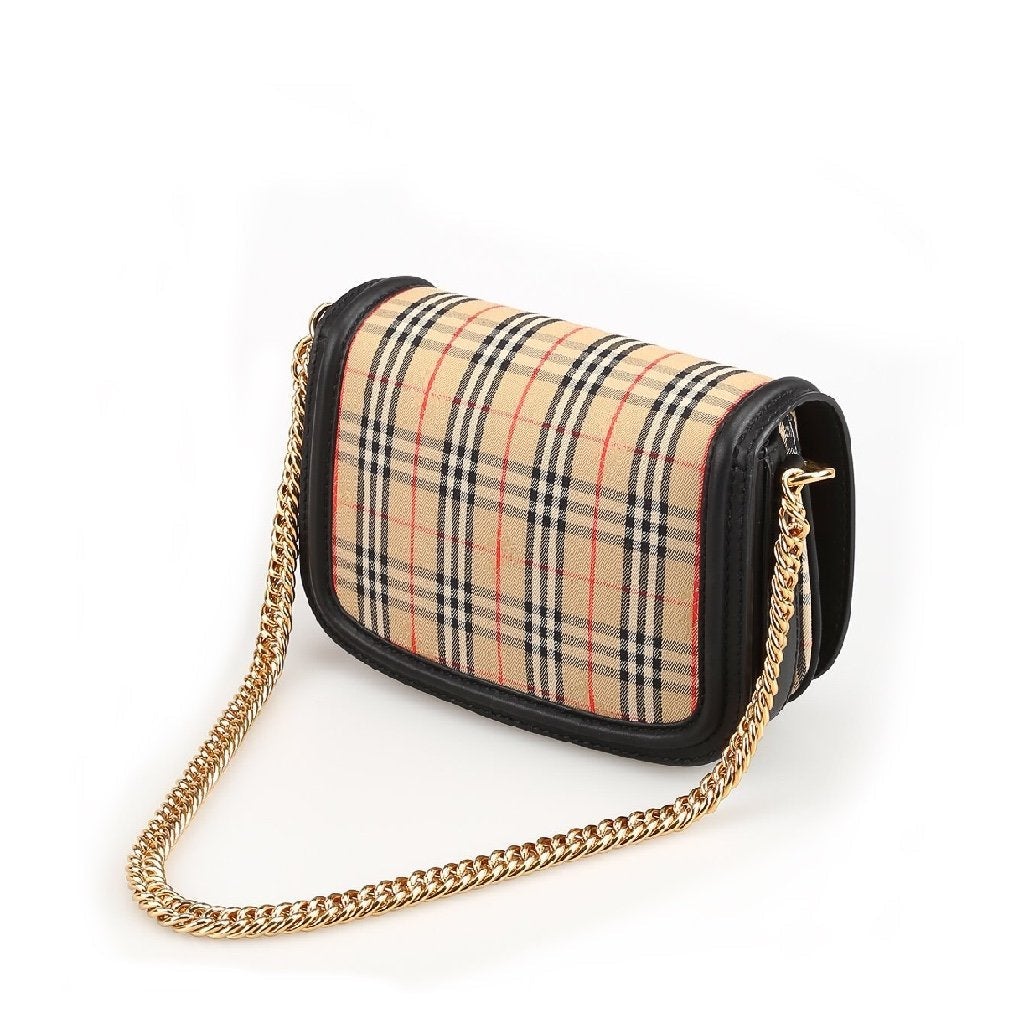 Burberry Ll Link Shoulder Bag Black