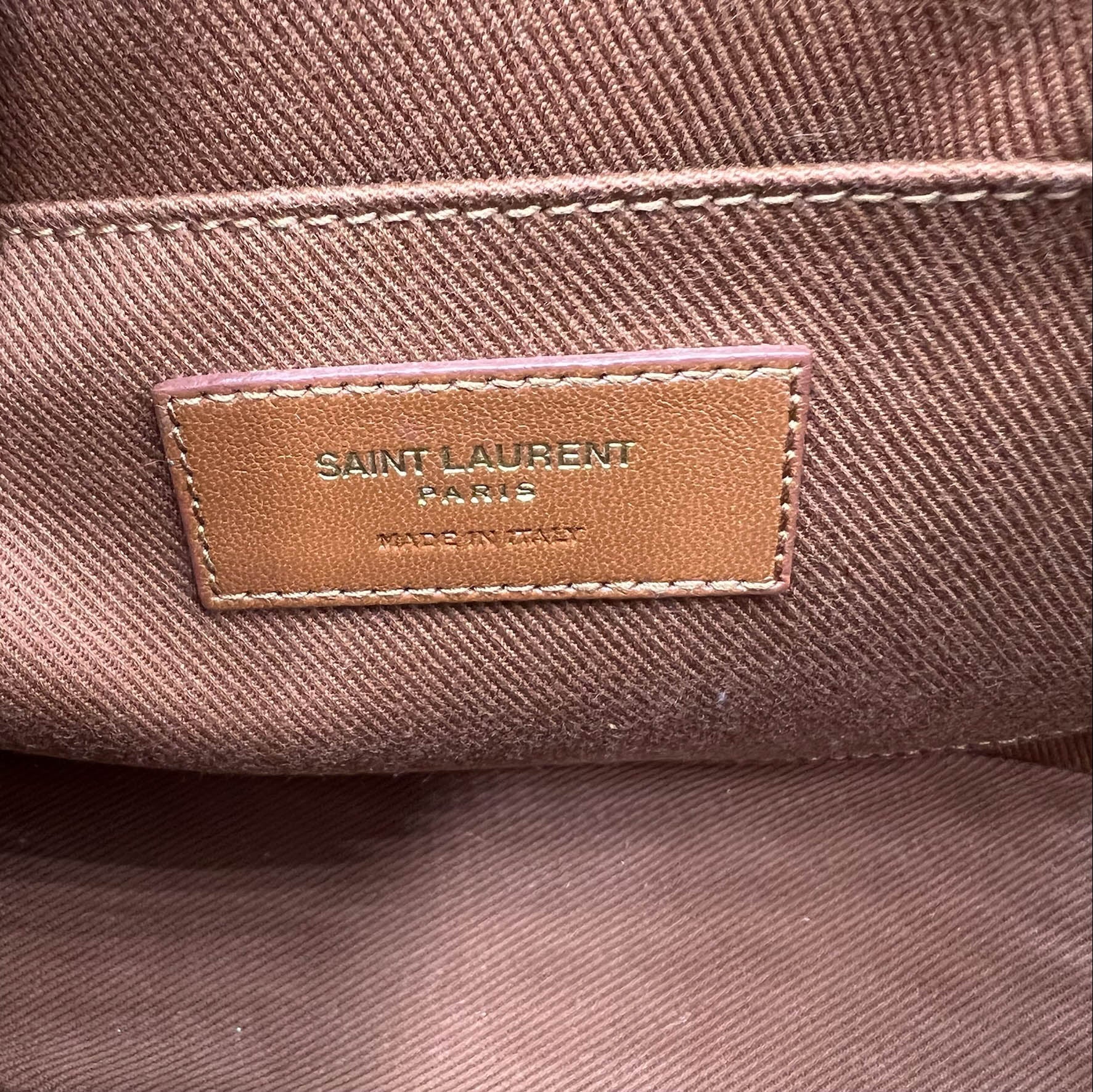 Saint Laurent Monogram Lou Camera Raffia Canvas Beige Brown Leather Shoulder Bag