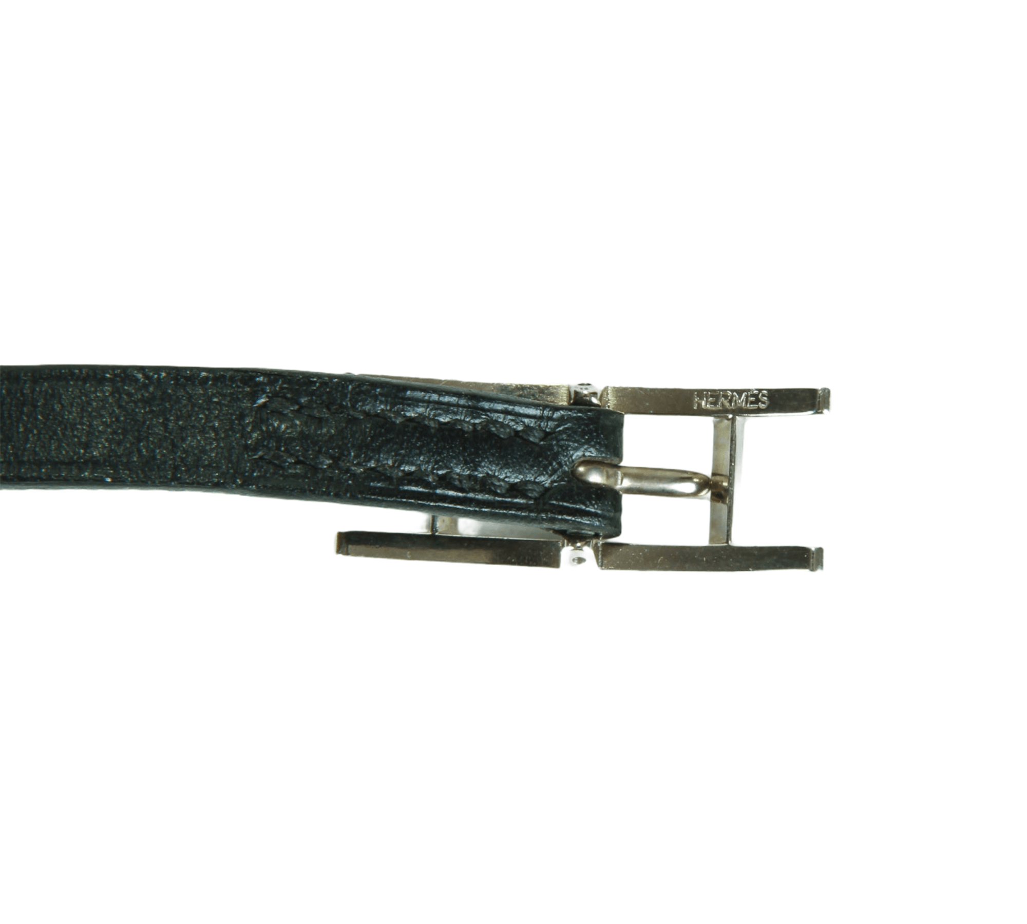 Authentic Hermes black leather belt or bracelet