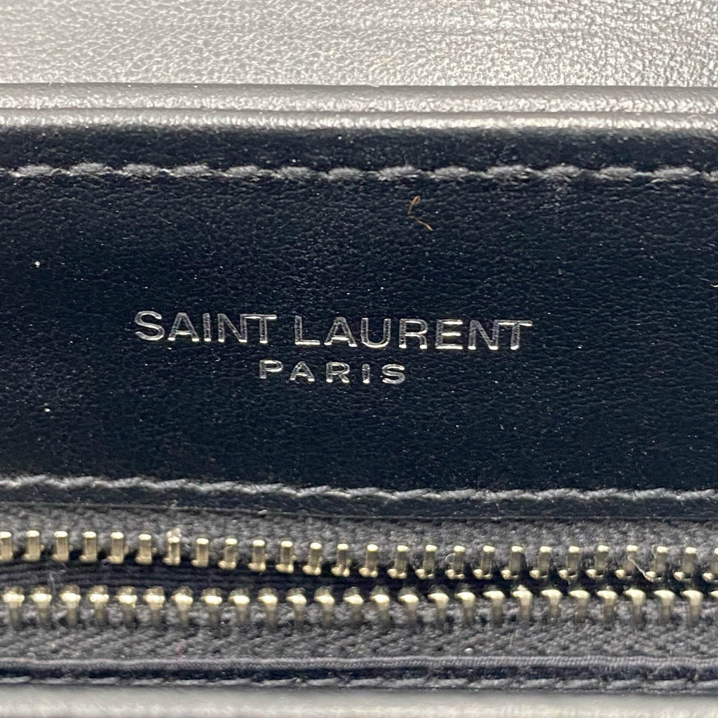 Saint Laurent Monogram Loulou Toy Silver Hardware Black Leather Shoulder Bag