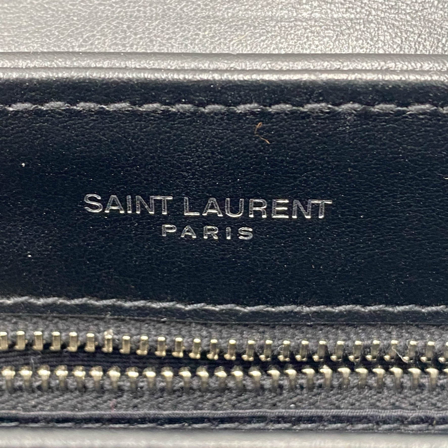 Saint Laurent Monogram Loulou Toy Silver Hardware Black Leather Shoulder Bag