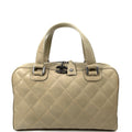 CHANEL Vintage Surpique Bowler Bag