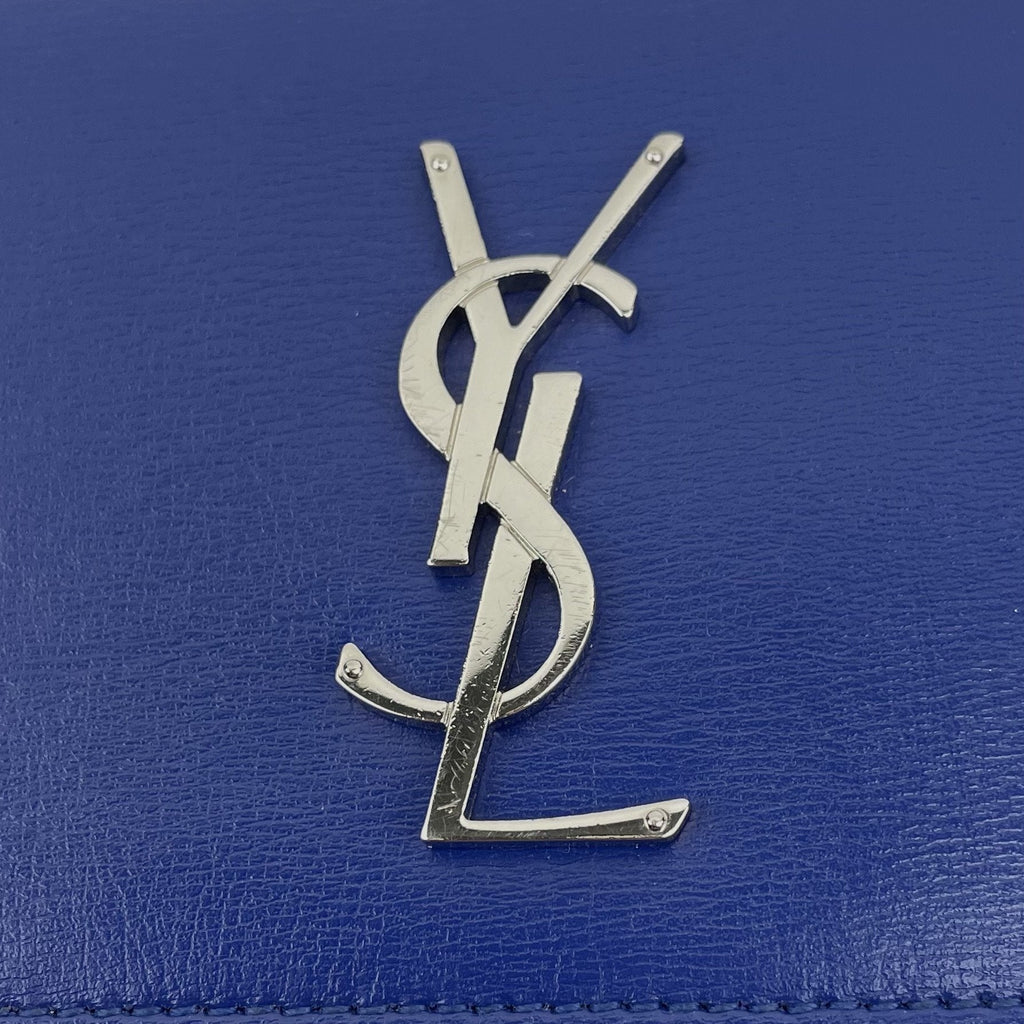 SAINT LAURENT Medium Sunset Shoulder Bag- Blue
