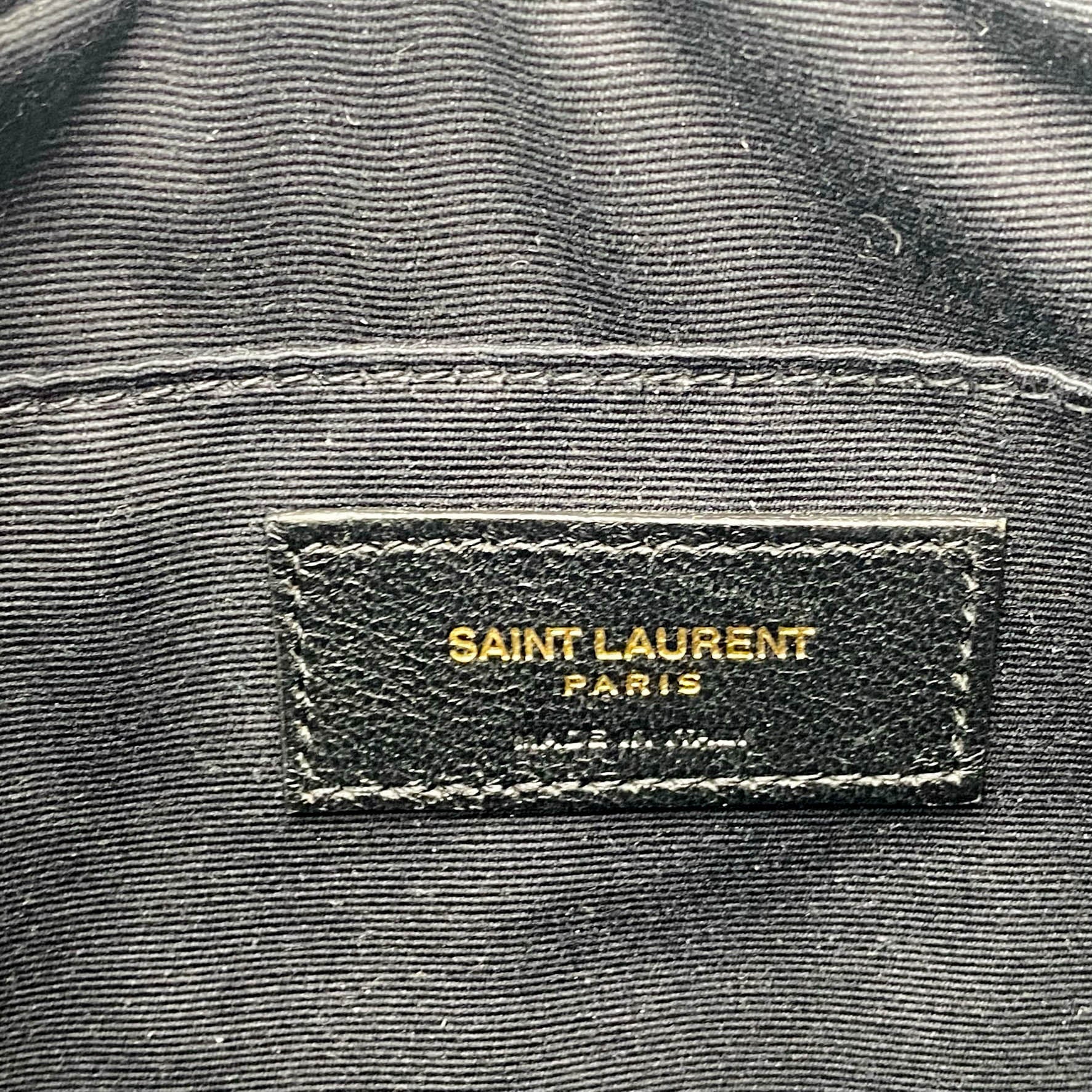 Saint Laurent Monogram Lou Camera Matelasse Black Velvet Shoulder Bag