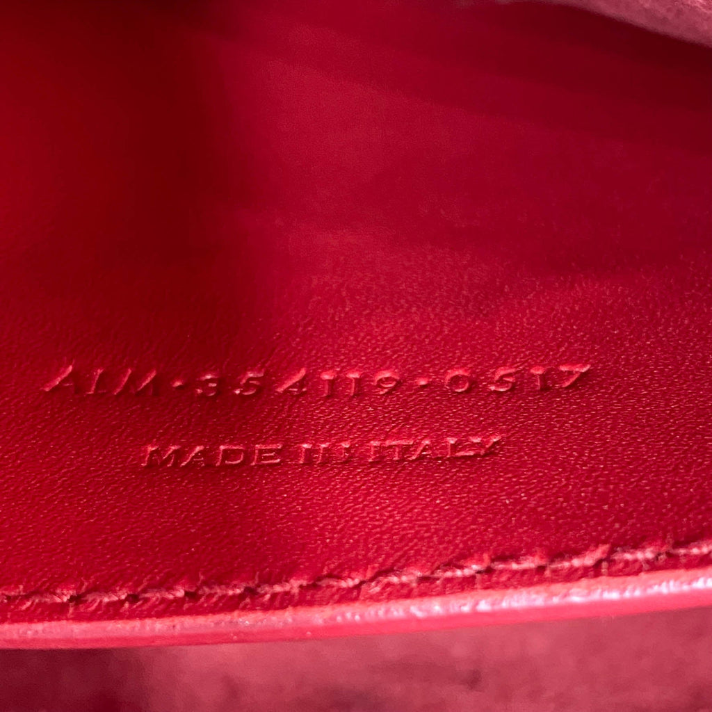 Saint Laurent Monogram Kate Smooth Medium Classic Tassel Red Calfskin Leather Satchel
