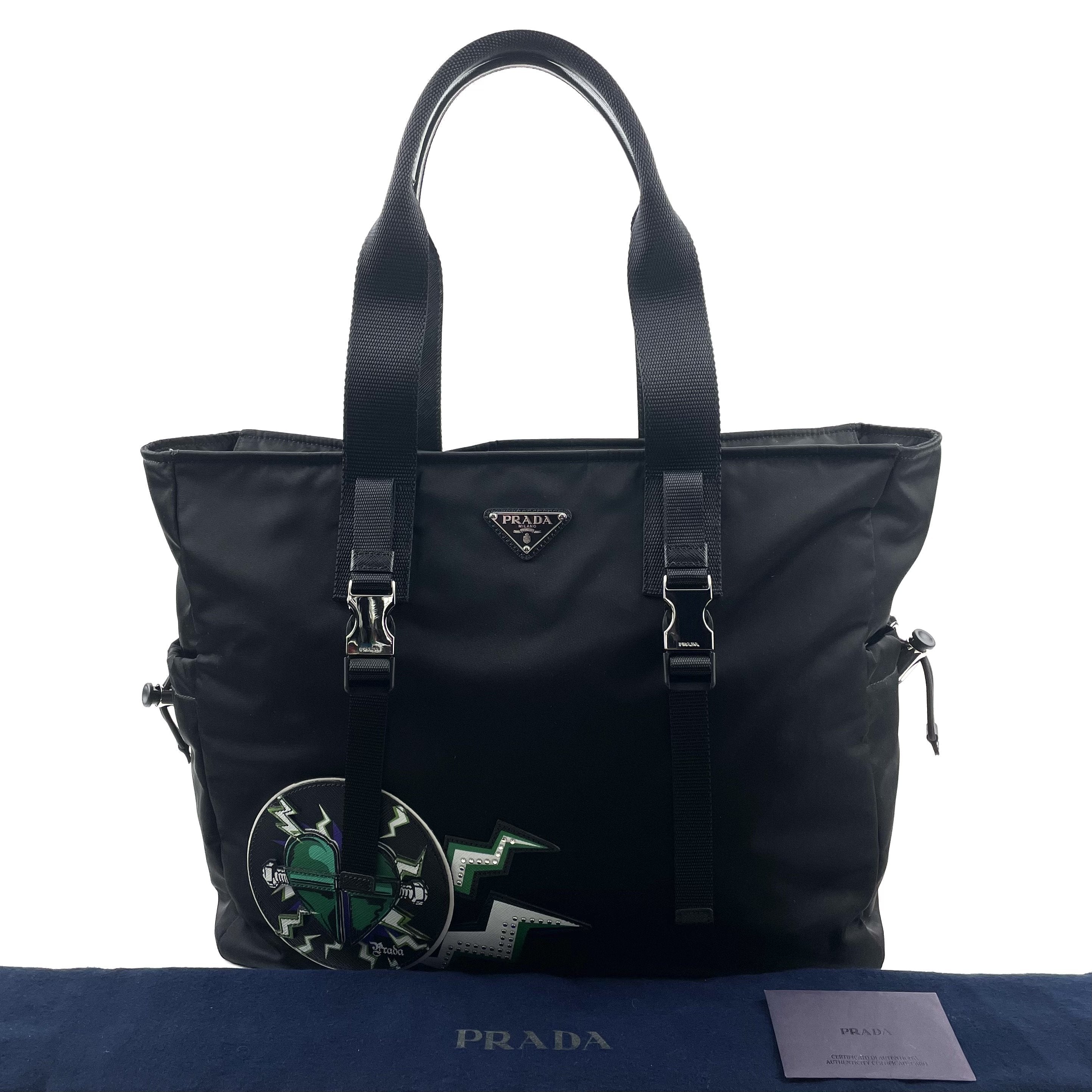 PRADA x Universal Frankenstein Montagna Nylon Tote