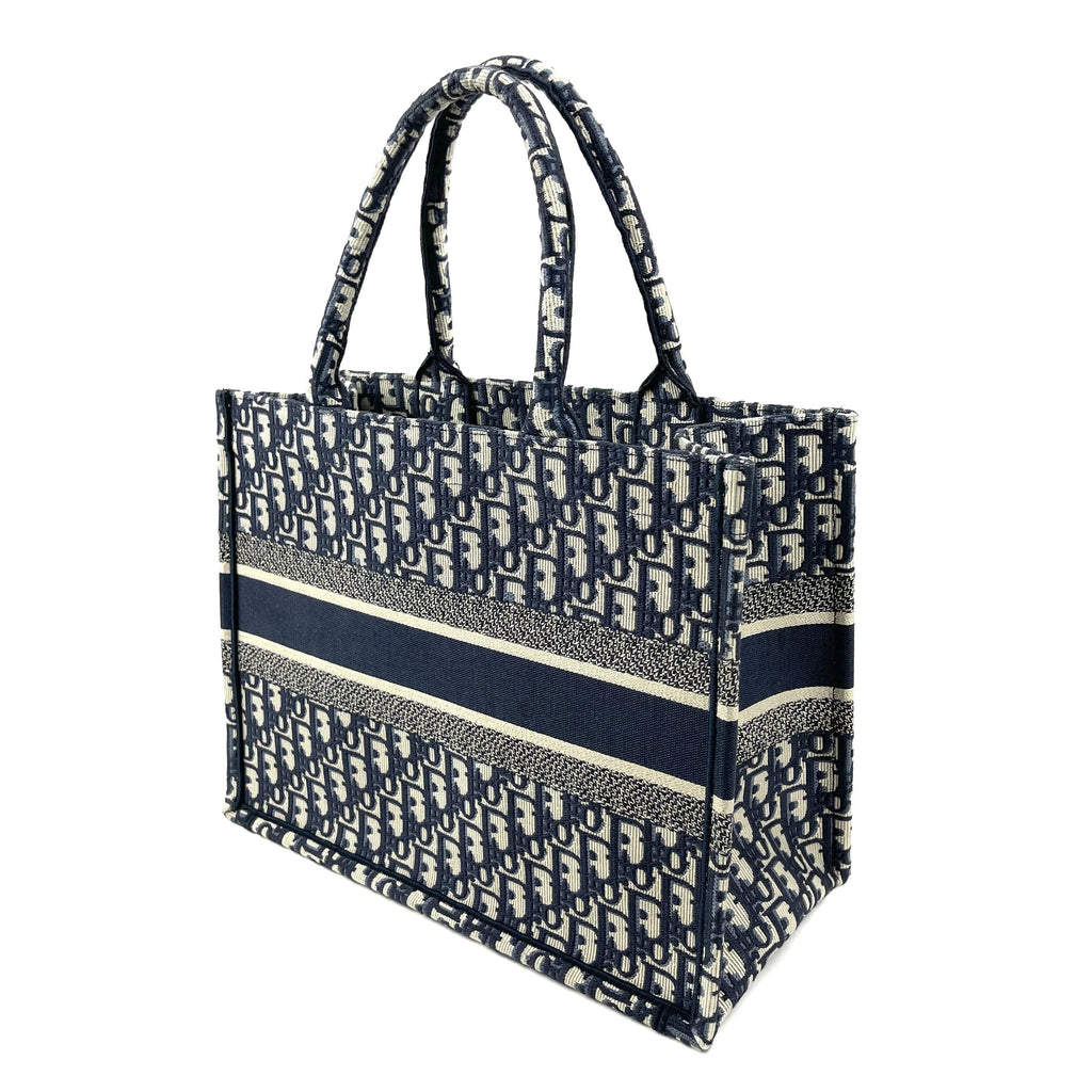 CHRISTIAN DIOR Oblique Canvas Small Book Tote