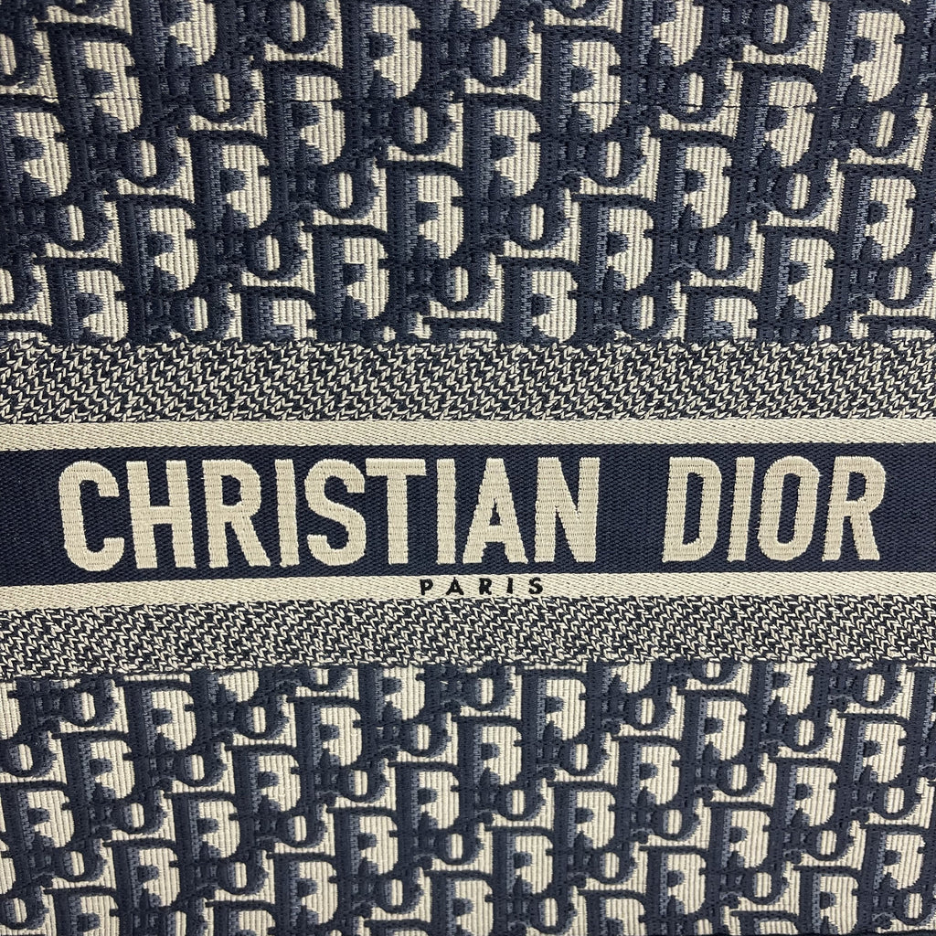 CHRISTIAN DIOR Oblique Canvas Small Book Tote