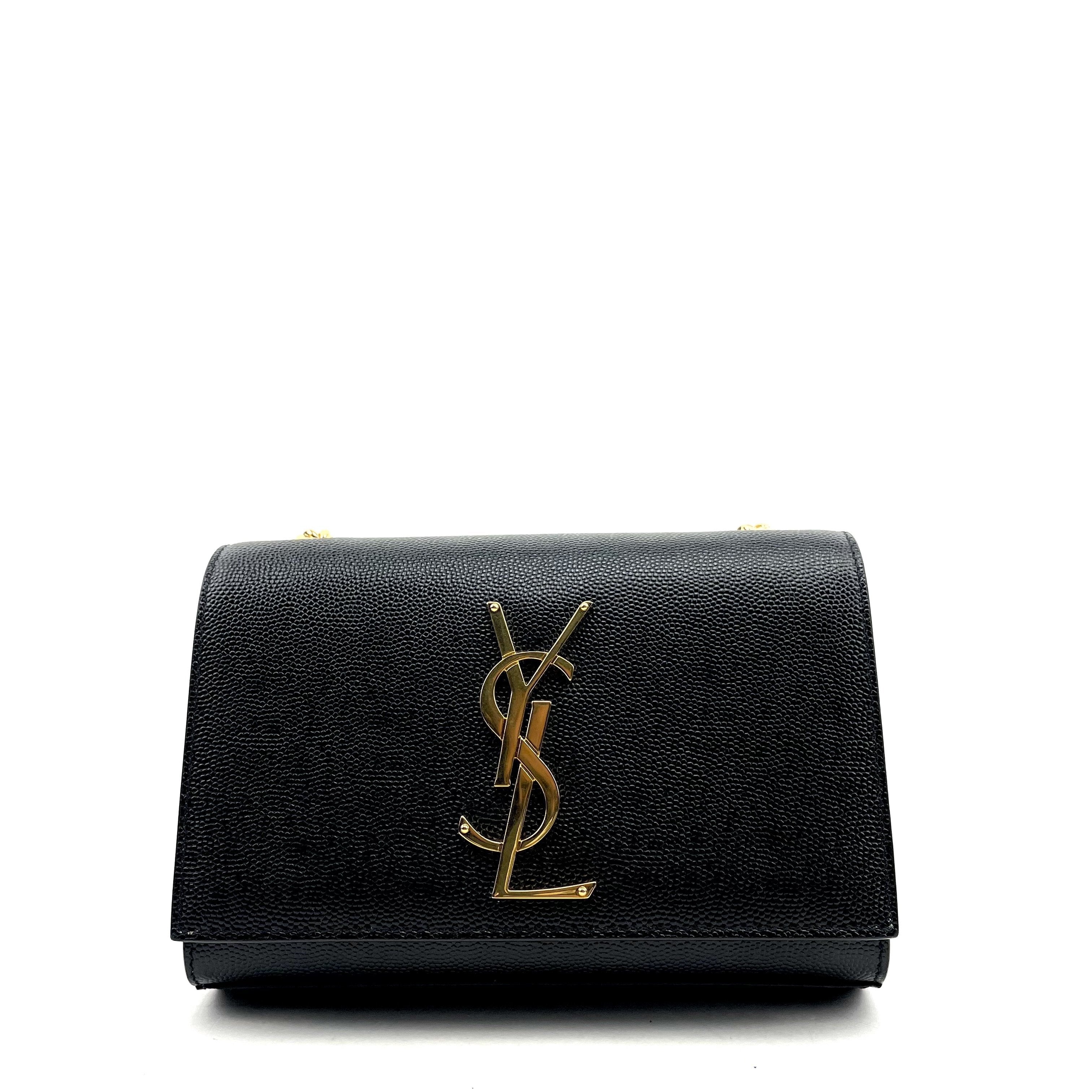 SAINT LAURENT Small Grain de Poudre Monogram Kate Bag