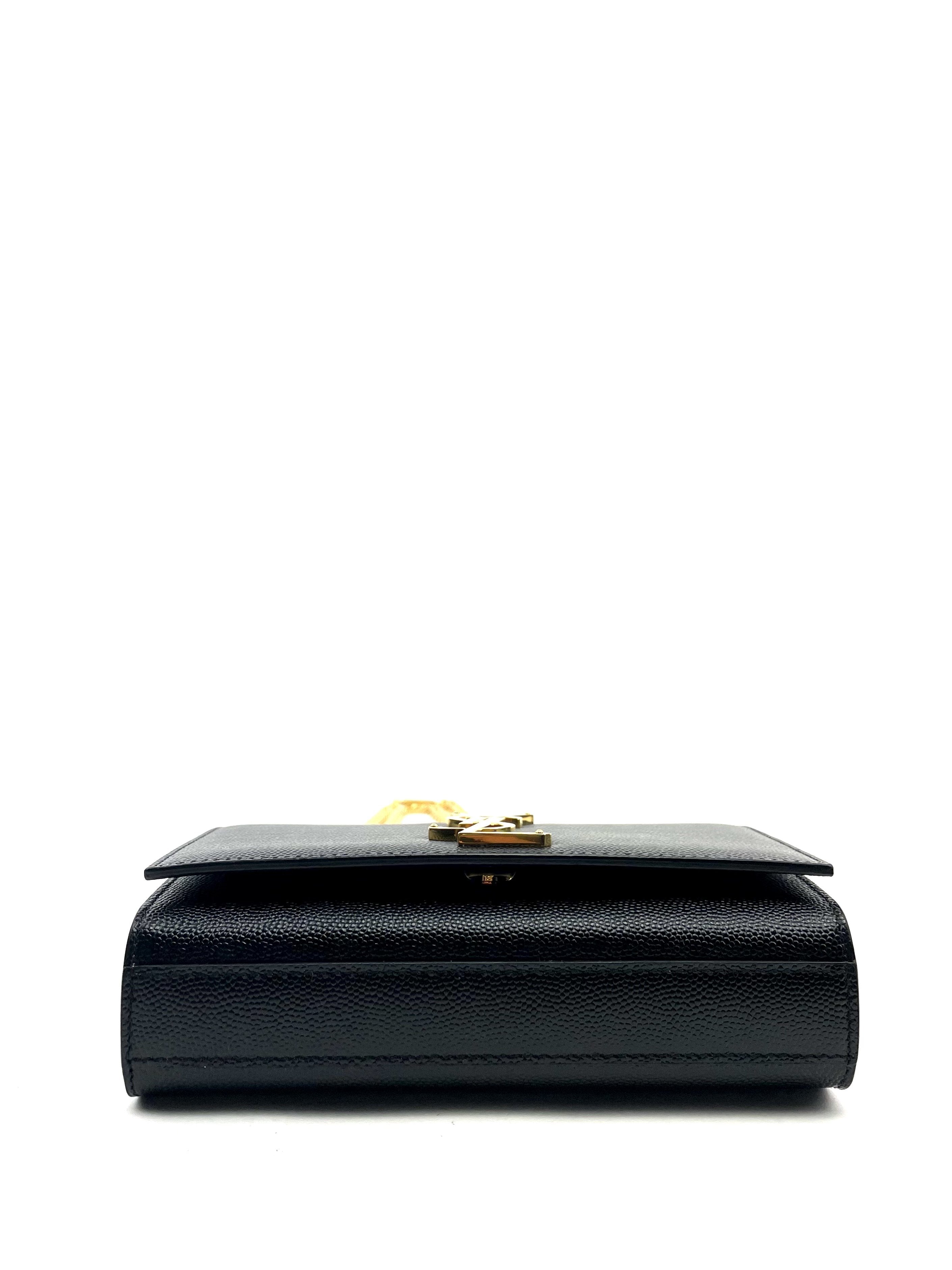 SAINT LAURENT Small Grain de Poudre Monogram Kate Bag