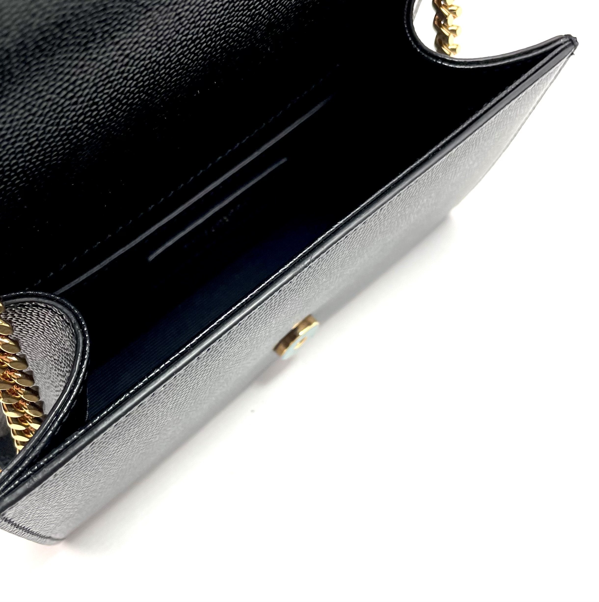 SAINT LAURENT Small Grain de Poudre Monogram Kate Bag