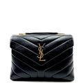 SAINT LAURENT Small Monogram Loulou Matelassé Shoulder Bag